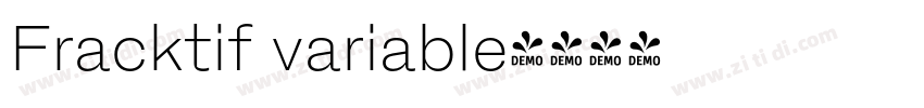Fracktif variable字体转换